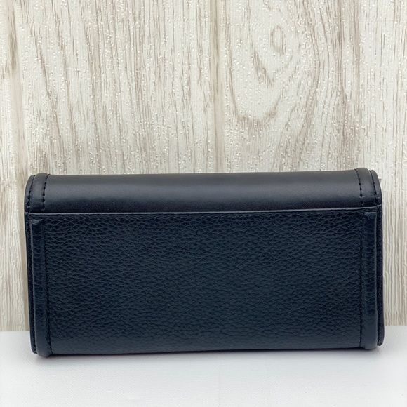 ❤️Michael Kors LG Flip Continental Wallet Black - Picture 5 of 10